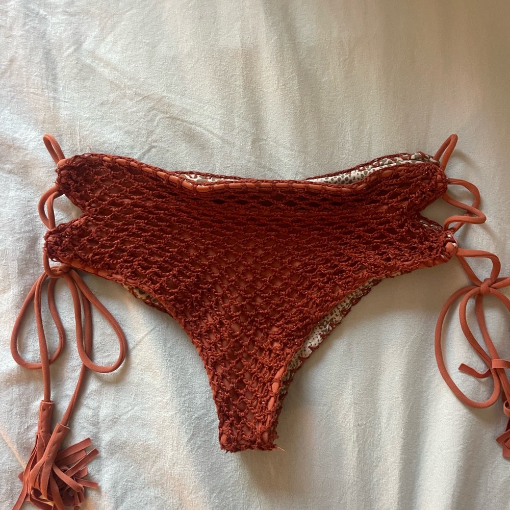 Acacia Rust Crochet Bikini Bottom